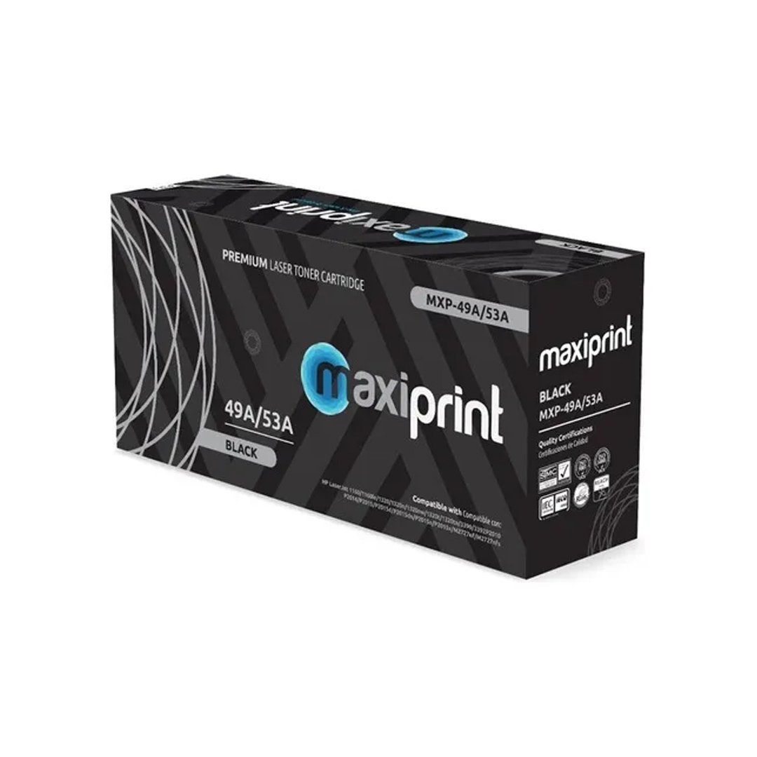P0351 TONER MAXIPRINT 53A NEGRO 2014 2015 Q7553A 1080x1080