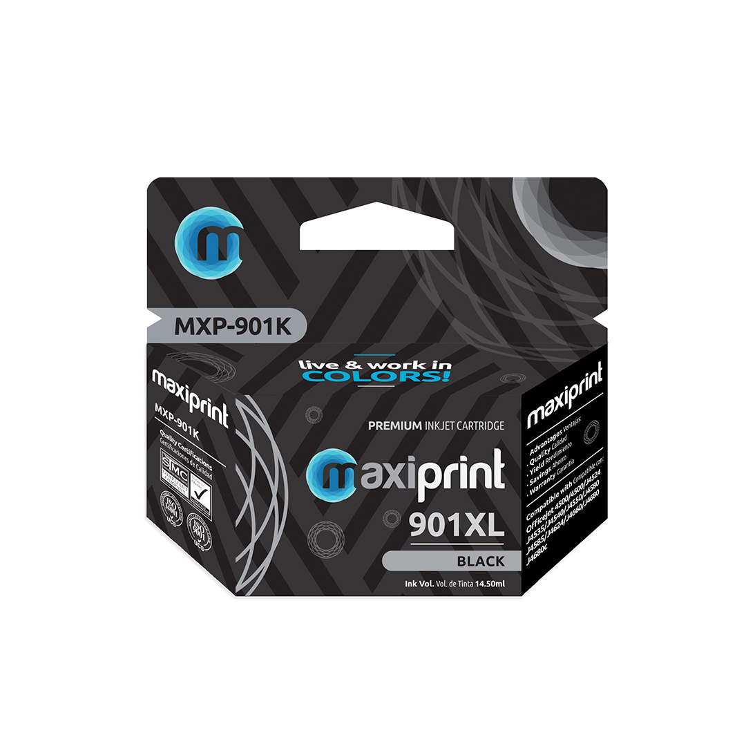 P1478 CARTUCHO 901 XL MAXIPRINT NEGRO CC654A