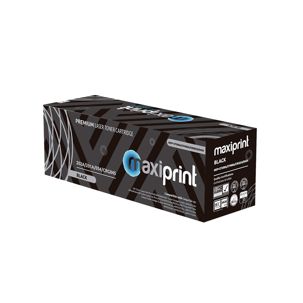 P2485 TONER MAXIPRINT 201A CF400A CF500A CRG045 CRG054 NEGRO