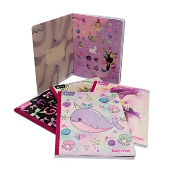 LIBRETA CUADRO 100H NIÑA NORMA STIKERS 22