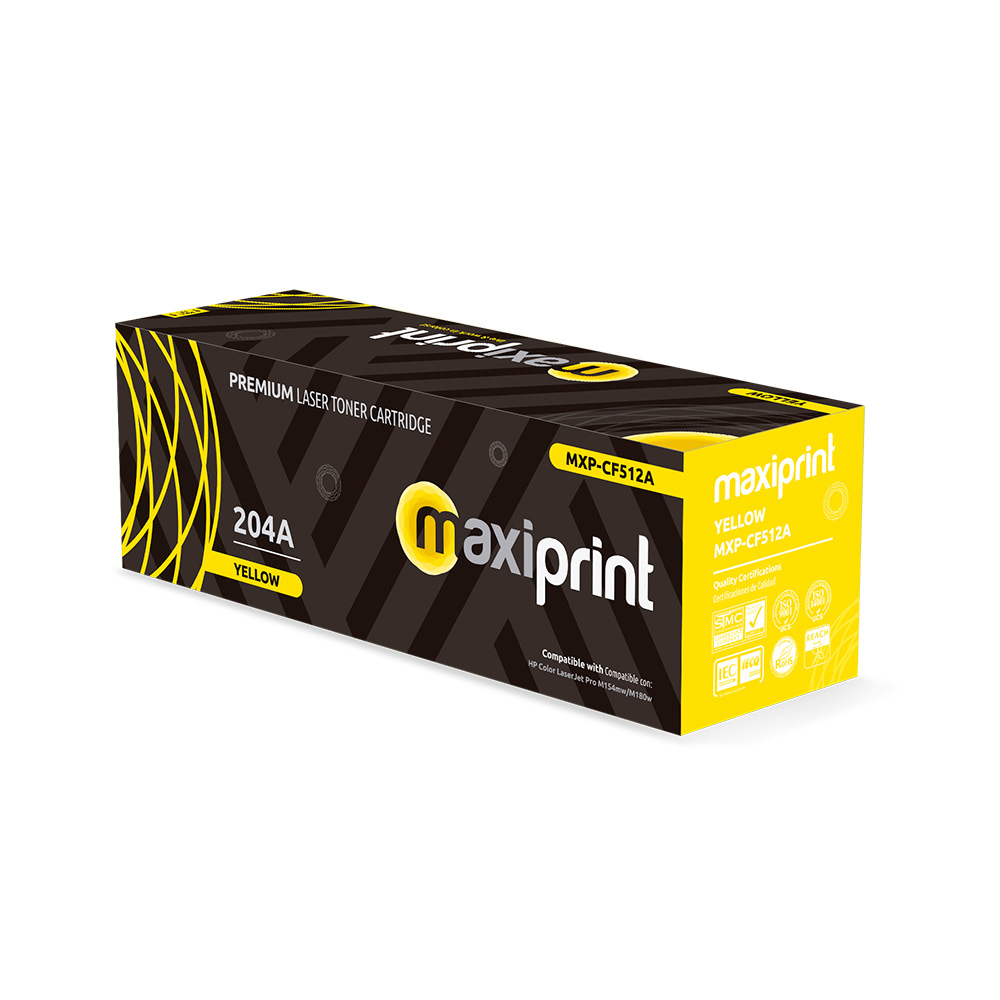 P1648 TONER MAXIPRINT 204A AMARILLO M154a 180 CF512A 1080x1080